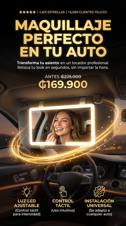 GlowMirror / "Para verte impecable en cualquier momento”